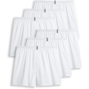 Jockey Men’s Underwear Classics Full Cut 5″ Boxer – 6 Pack(White)