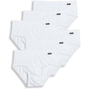 Jockey Men’s Underwear Men’s Elance Poco Brief – 6 Pack(White)