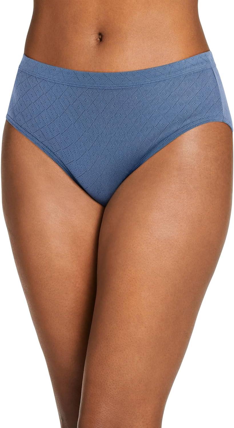 imageJockey Womens Underwear Elance Breathe Hipster 3 PackFresh CoastStippled WavesSilver Plum