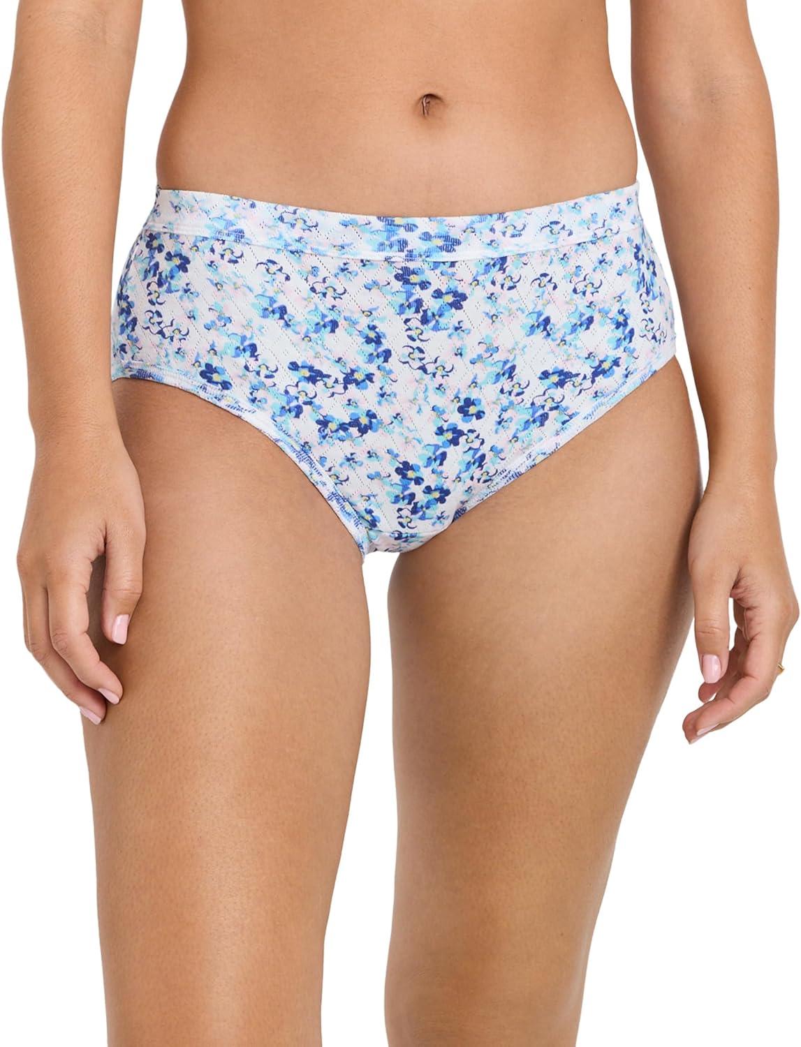 imageJockey Womens Underwear Elance Breathe Hipster 3 PackFuture DuskHarmonious FloralPink Opal