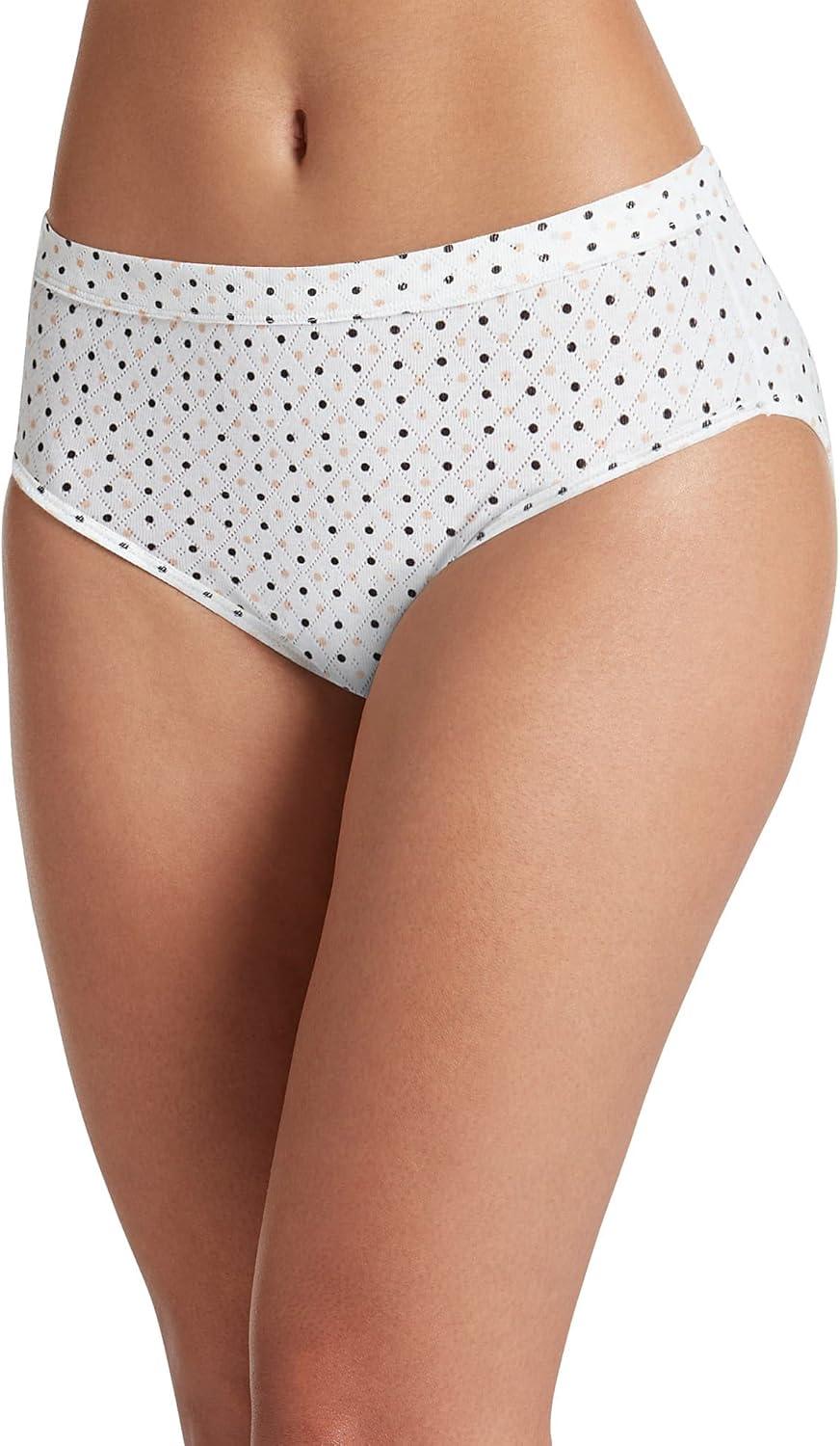 imageJockey Womens Underwear Elance Breathe Hipster 3 PackLightSimple DotBlack