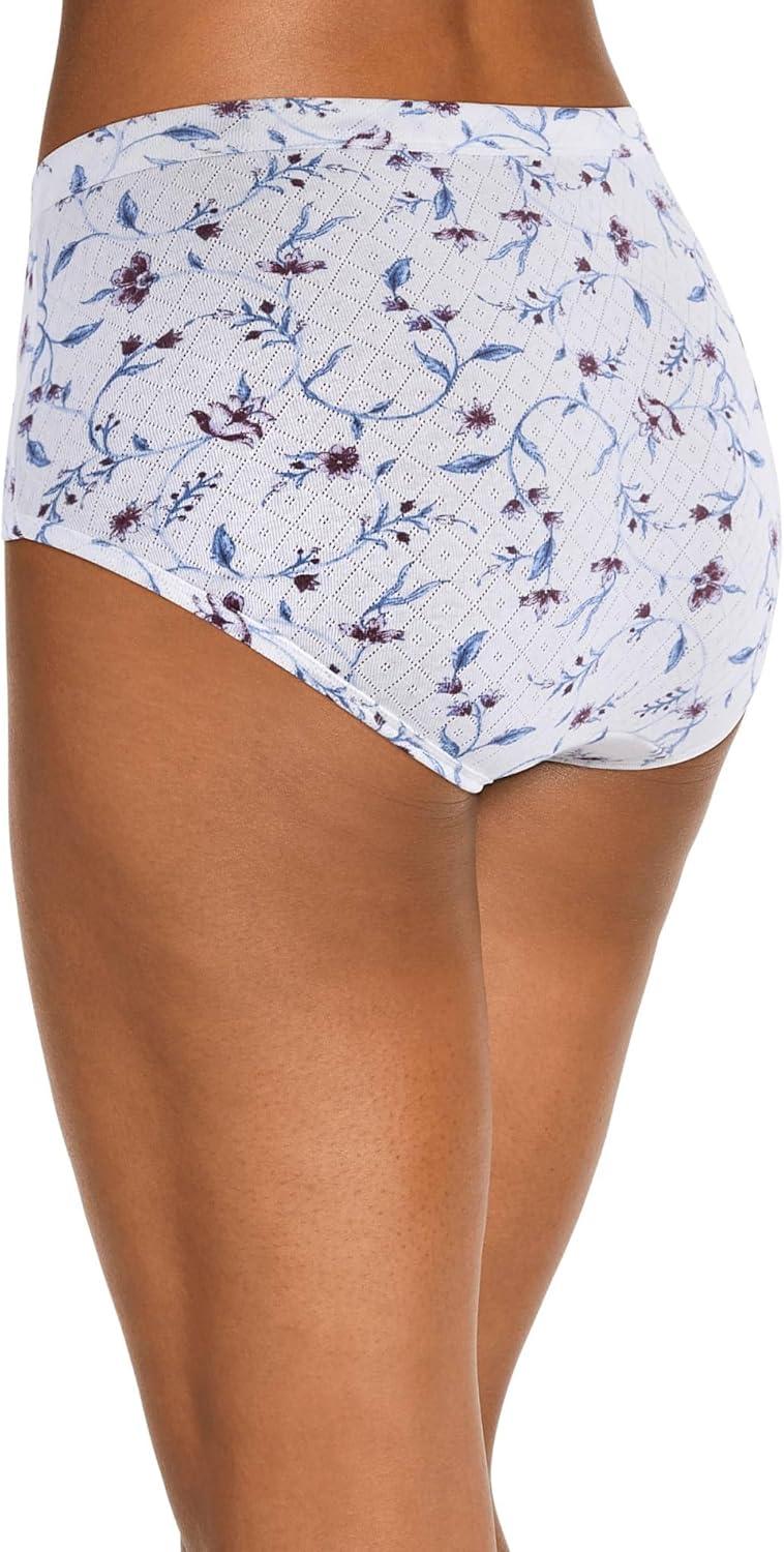 imageJockey Womens Underwear Elance Breathe Hipster 3 PackPink PearlMedieval FloralDeep Sangria