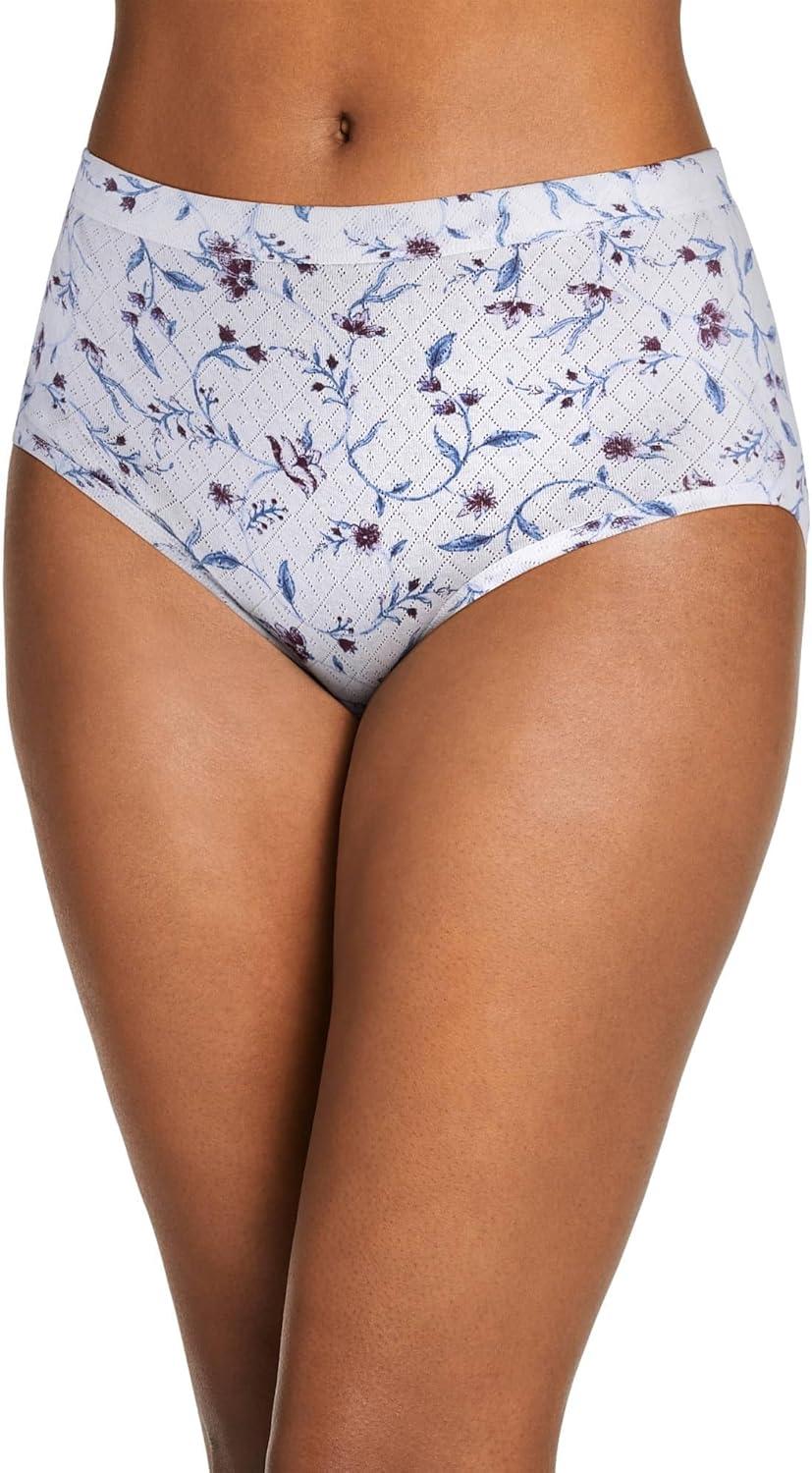 imageJockey Womens Underwear Elance Breathe Hipster 3 PackPink PearlMedieval FloralDeep Sangria