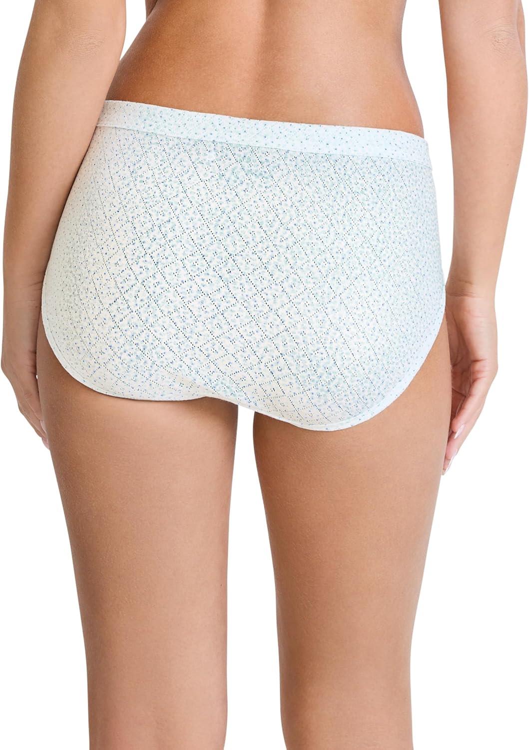 imageJockey Womens Underwear Elance Breathe Hipster 3 PackReally TealBlue Melody DotEcho Blue