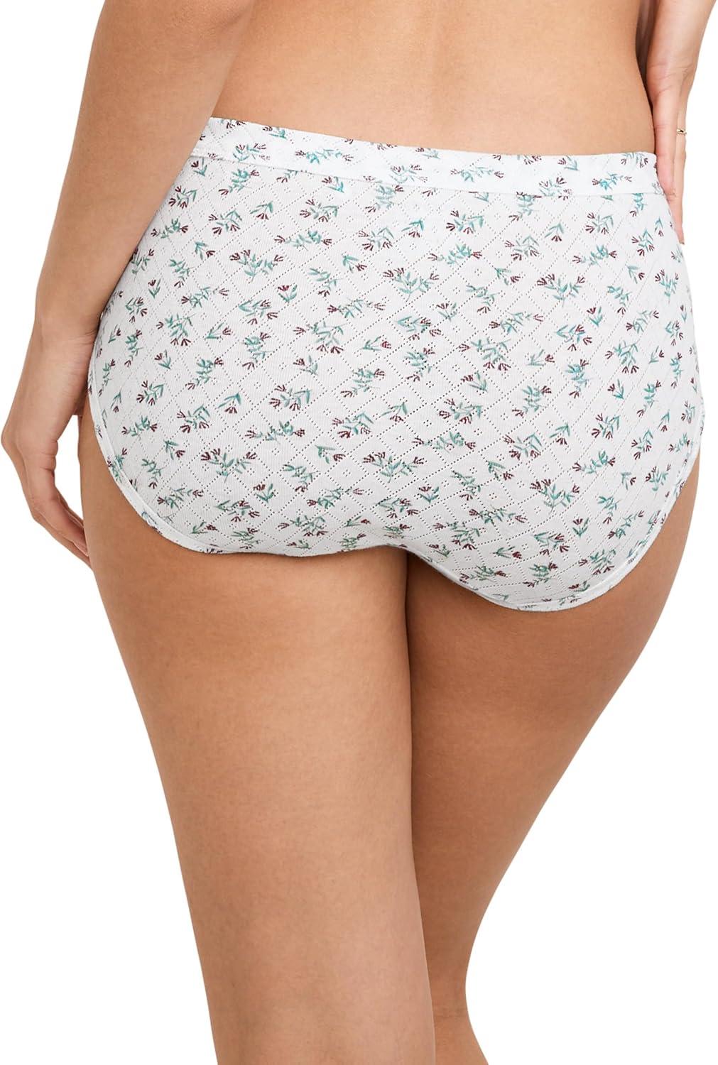 imageJockey Womens Underwear Elance Breathe Hipster 3 PackTeal Flower Mix