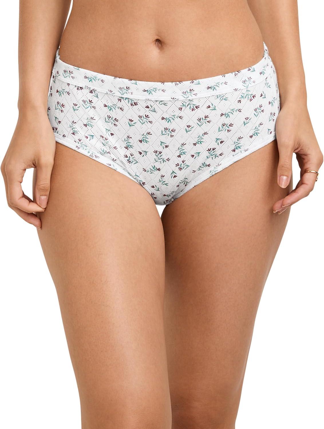 imageJockey Womens Underwear Elance Breathe Hipster 3 PackTeal Flower Mix