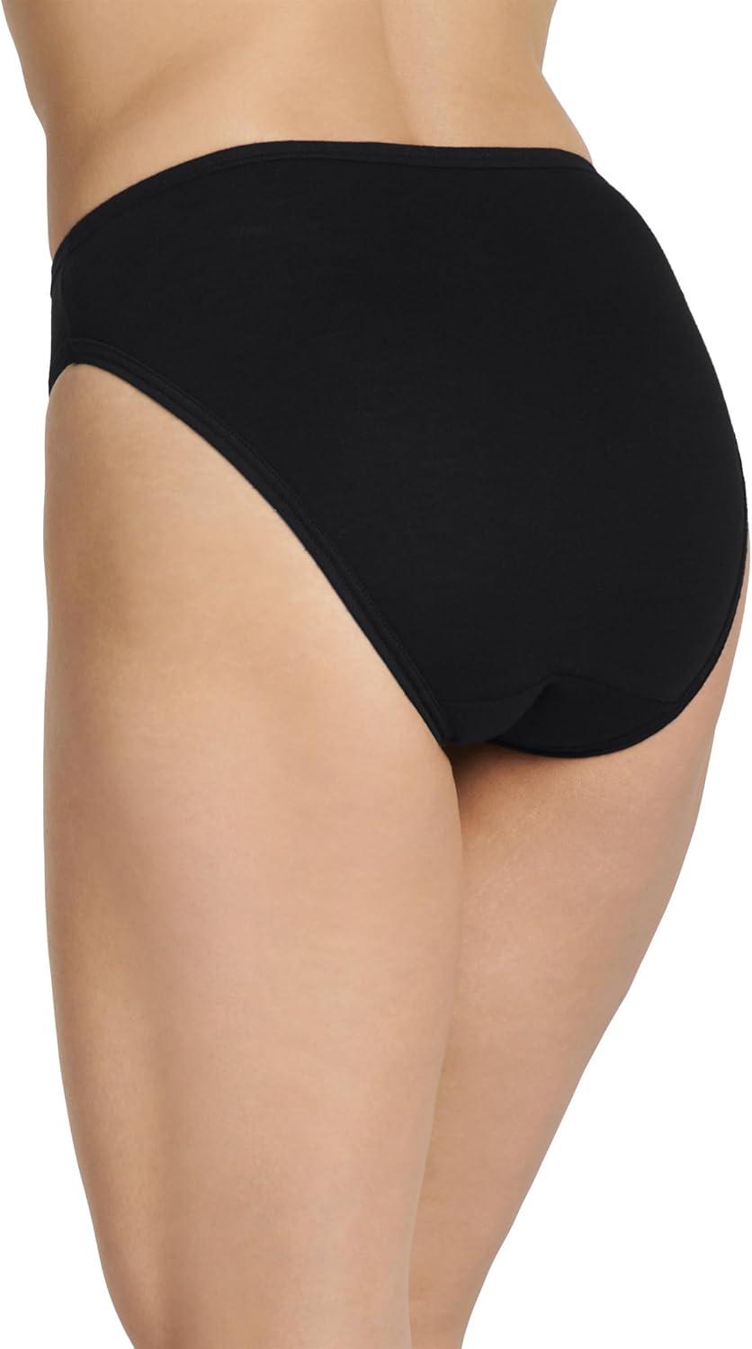 imageJockey Womens Underwear Plus Size Elance French Cut 6 PackBlack