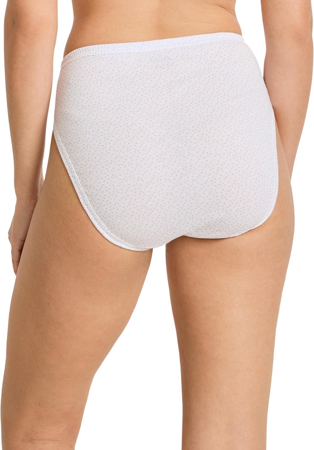 imageJockey Womens Underwear Plus Size Elance French Cut 6 PackTango DotViolet VeilCoral Mist HeatherWhiteViolet VeilCoral Mist Heather