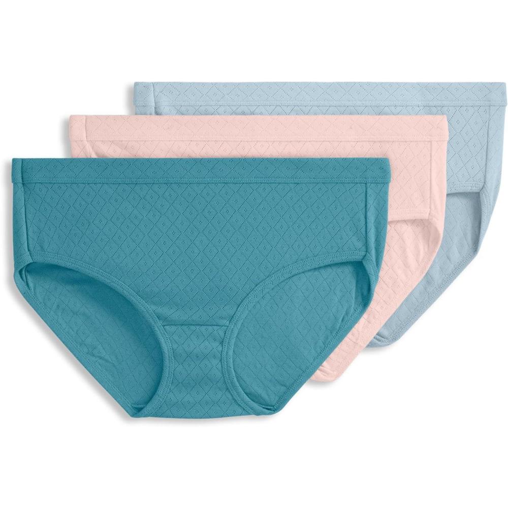 imageJockey Womens Underwear Elance Breathe Hipster 3 PackBlushcove