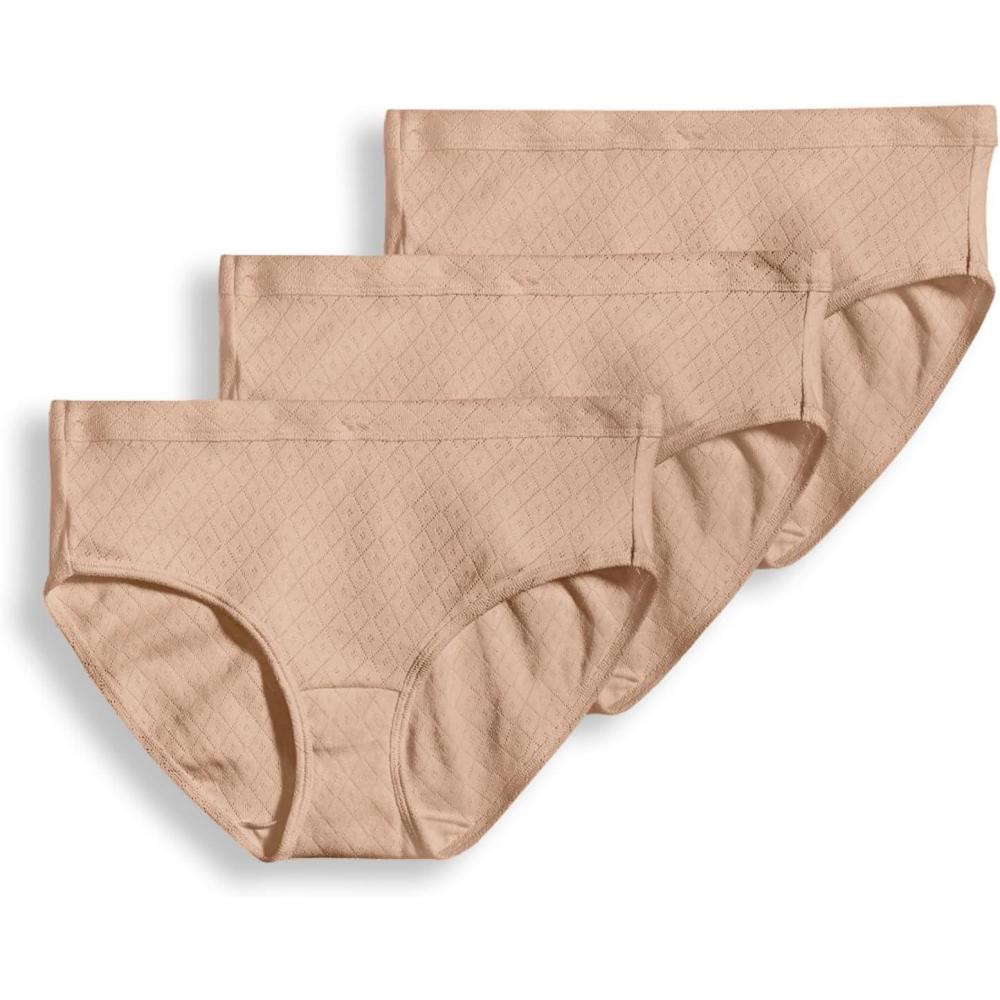 imageJockey Womens Underwear Elance Breathe Hipster 3 PackLight