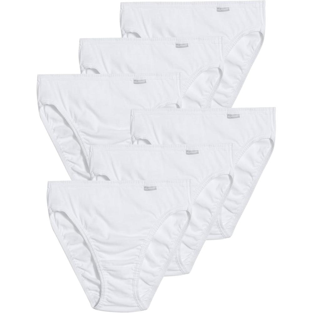 imageJockey Womens Underwear Plus Size Elance French Cut  6 PackWhite