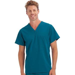 Jockey Unisex Scrubs Classic Unisex One Pocket Stretch Scrub Top(Caribbean)