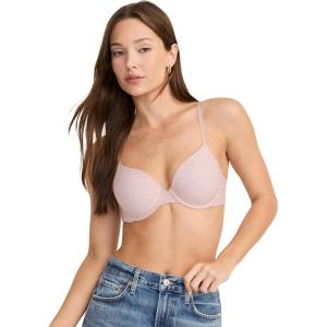 Jockey Women’s Bra Smooth & Sleek Lace Demi Coverage Underwire T-Shirt Bra(Pink Haze)