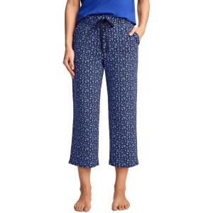 Jockey Women’s Sleepwear Organic Cotton Stretch Capri(Navy Stars)