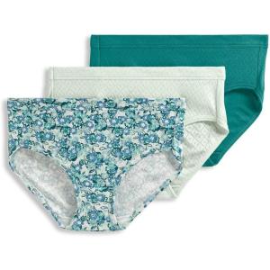 Jockey Women’s Underwear Elance Breathe Hipster – 3 Pack(Subtle Mint/Simple Floral Paradise/Bayou)
