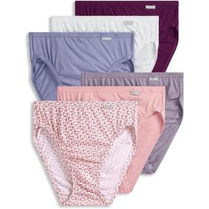 Jockey Women’s Underwear Plus Size Elance French Cut – 6 Pack(Vintage Bloom)