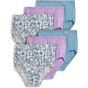 Jockey Women’s Underwear Plus Size Elance French Cut – 6 Pack(Wyndham Floral)