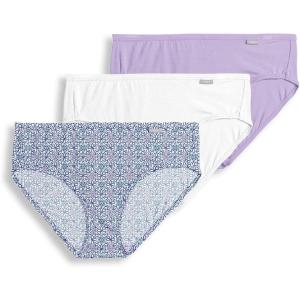 Jockey Women’s Underwear Supersoft Hipster – 3 Pack(Crochet Tile/Soft Lilac/White)
