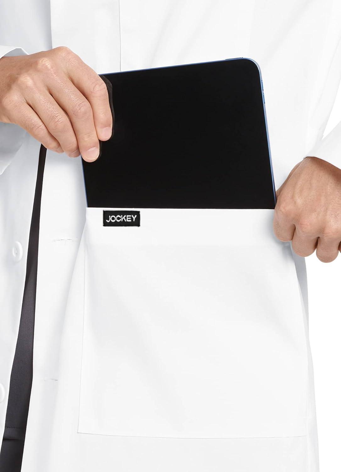 imageJockey Womens Scrubs 34 Unisex Scrub Lab CoatWhite