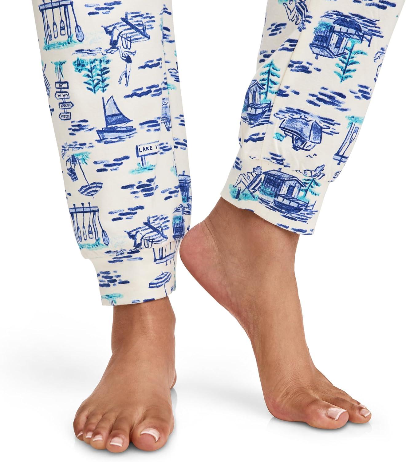 imageJockey Womens Sleepwear Organic Cotton Stretch JoggerCamp Jockey