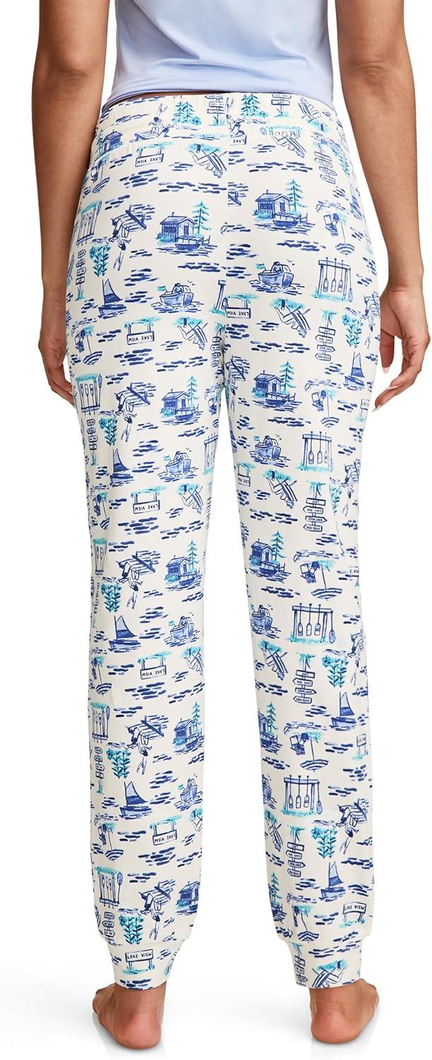 imageJockey Womens Sleepwear Organic Cotton Stretch JoggerCamp Jockey