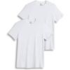 imageJockey Mens Undershirt Slim Fit Cotton Stretch Crew Neck Undershirt  2 PackWhite