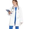 imageJockey Womens Scrubs 34 Unisex Scrub Lab CoatWhite
