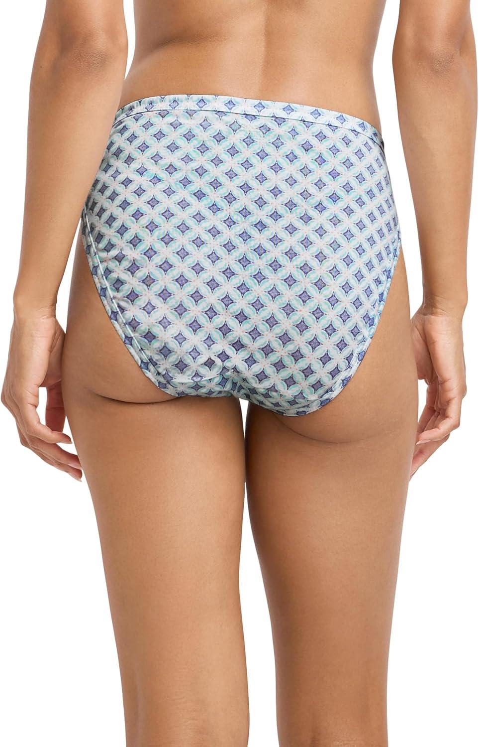 imageJockey Womens Underwear Plus Size Elance French Cut 3 PackSeaWinter SprigHydrangea