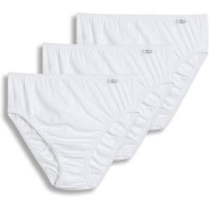 Jockey Women’s Underwear Plus Size Elance French Cut – 3 Pack(White (3-pack))