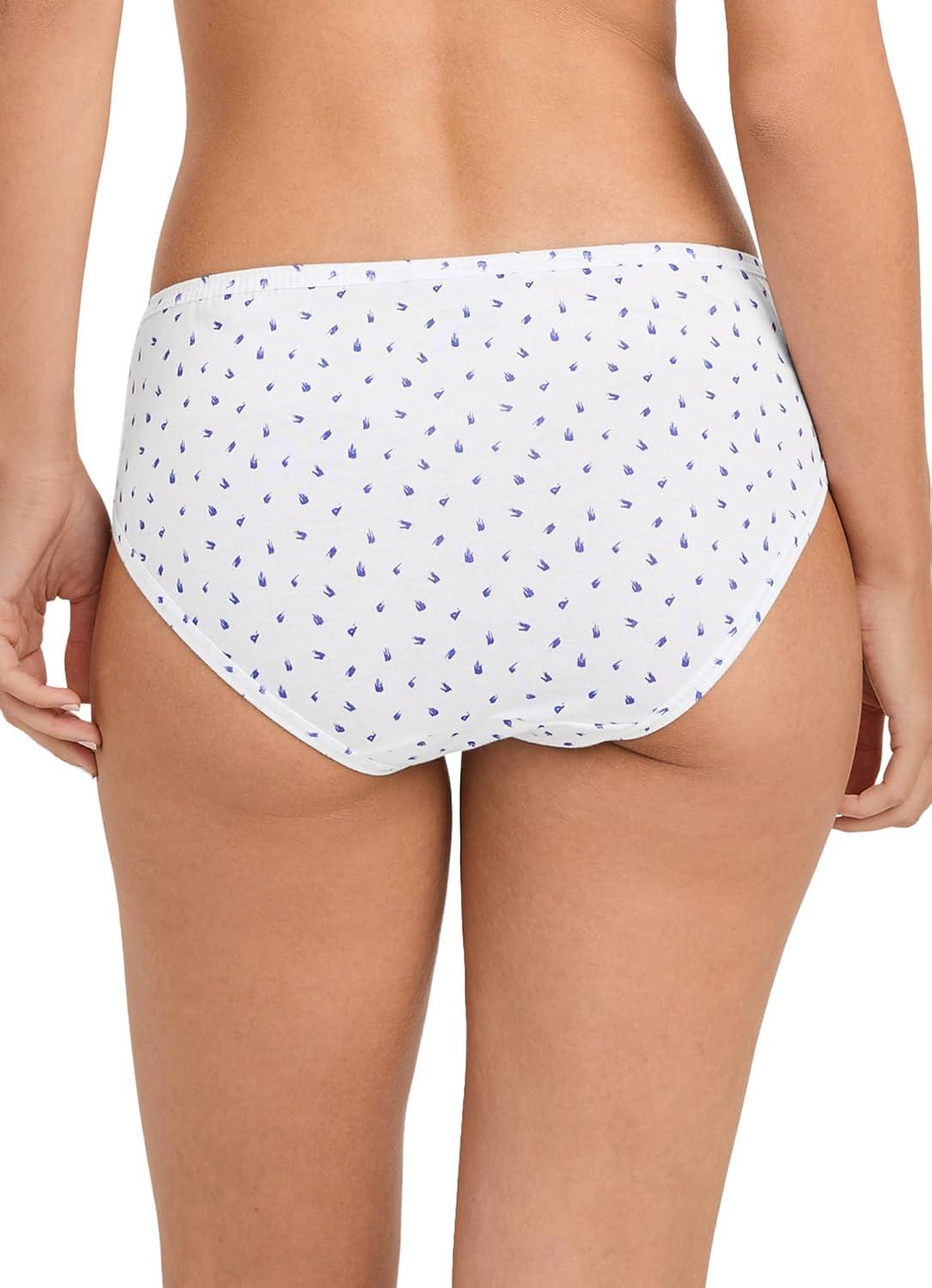 imageJockey Womens Underwear Elance Bikini 6 PackFloral WallpaperFuture DuskGrape Brush DotWhiteViolet VeilFuture Dusk