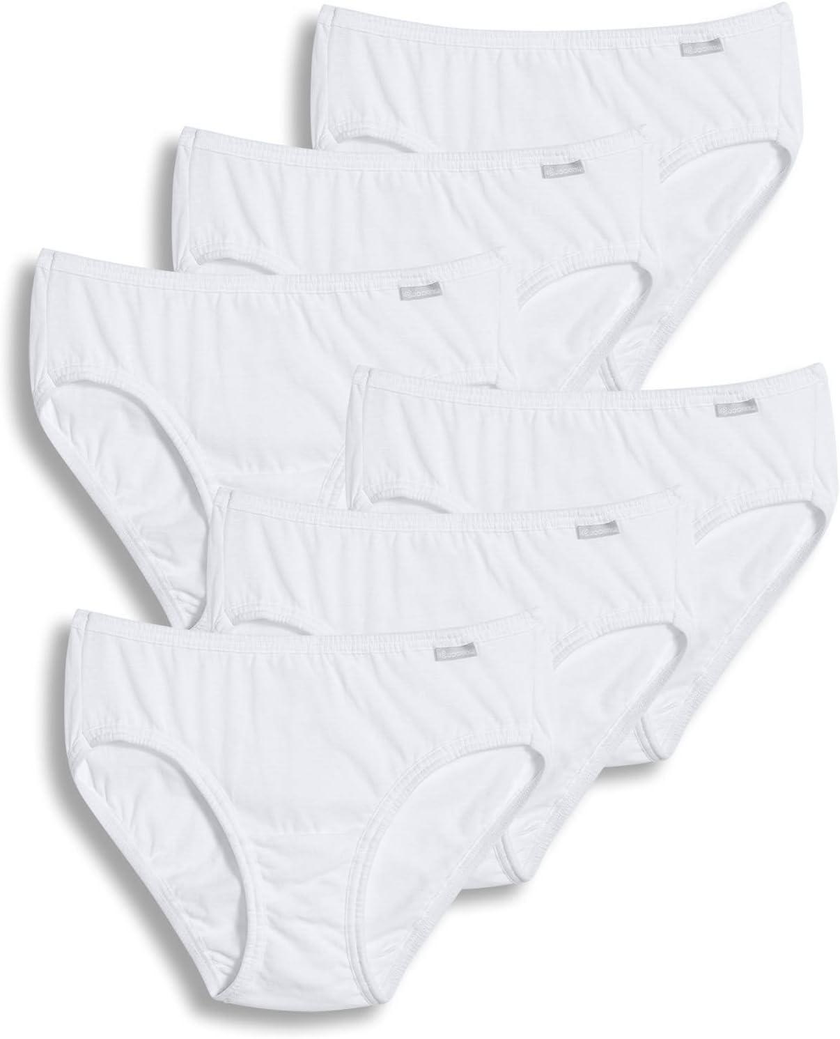 imageJockey Womens Underwear Elance Bikini 6 PackWhite
