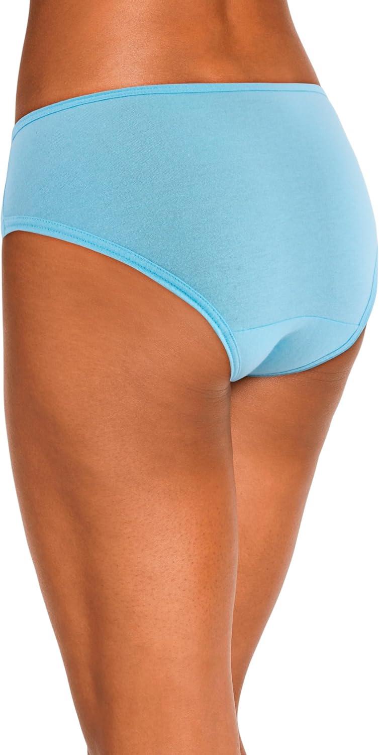 imageJockey Womens Underwear Elance Bikini 6 PackWhiteBoardwalk StripeMarina BlueBlue StardustMarina BlueBlue Stardust