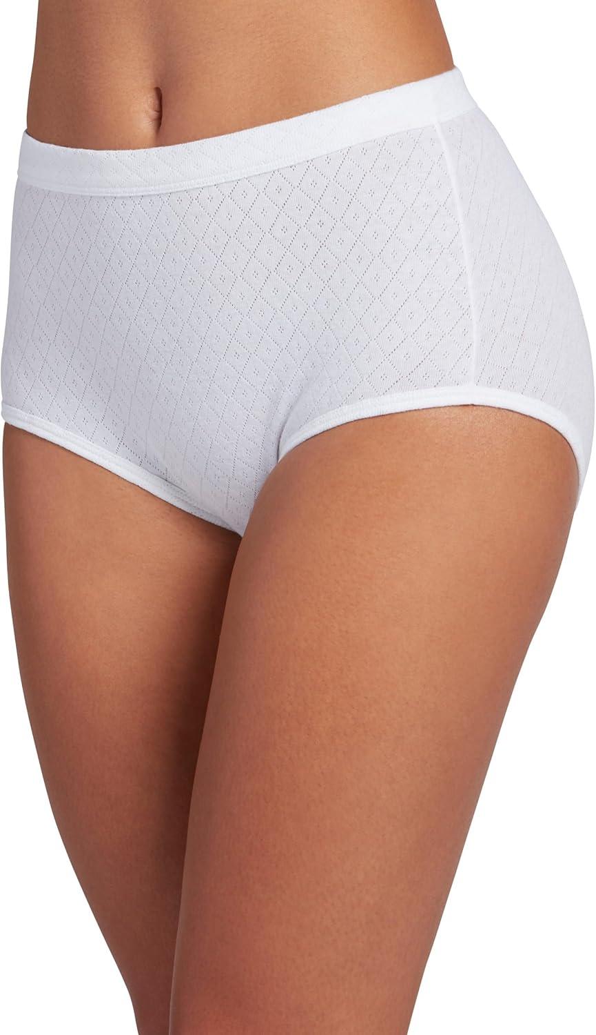 imageJockey Womens Underwear Elance Breathe Brief 6 PackWhite