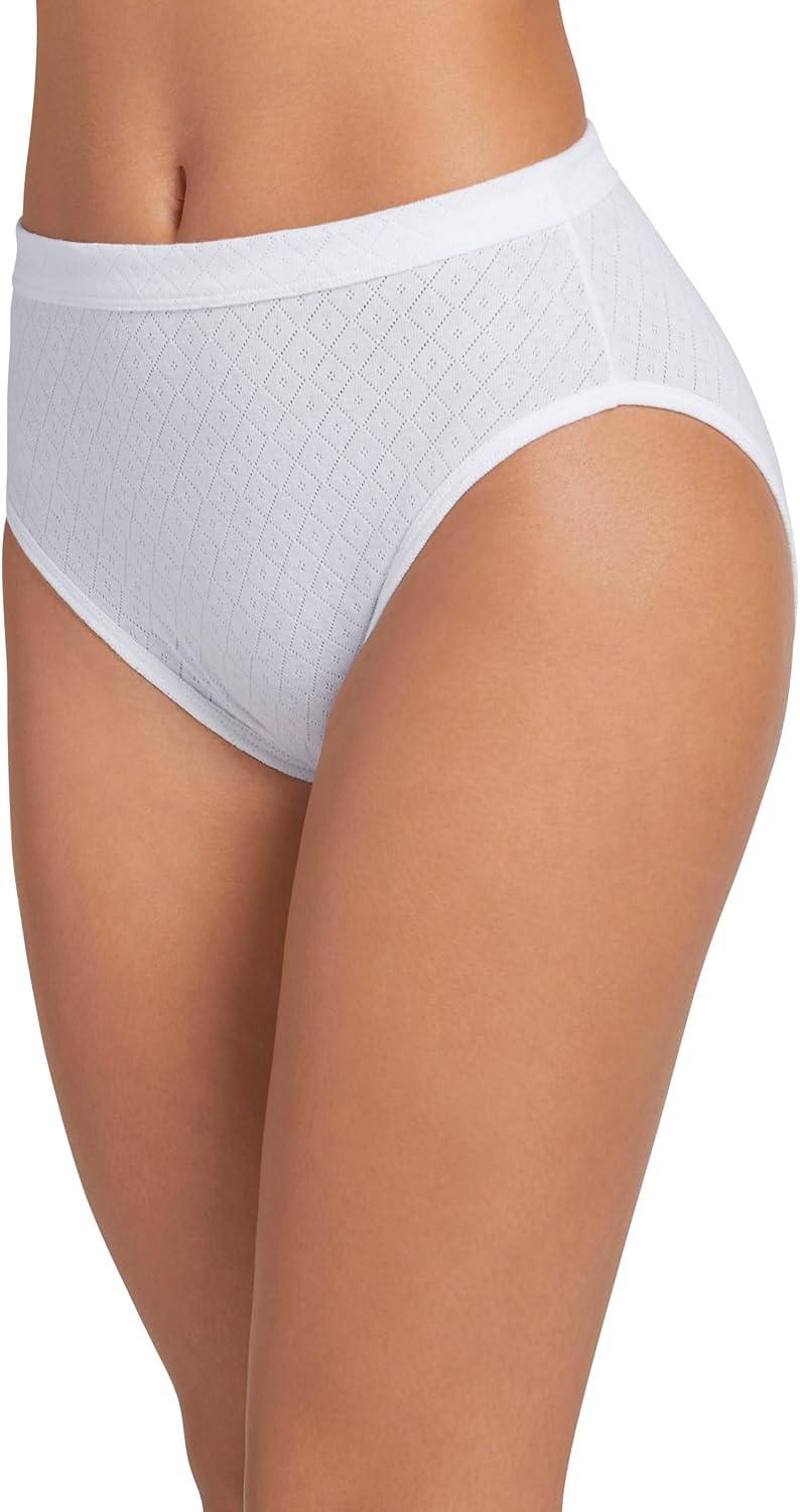 imageJockey Womens Underwear Elance Breathe French Cut 6 PackWhite