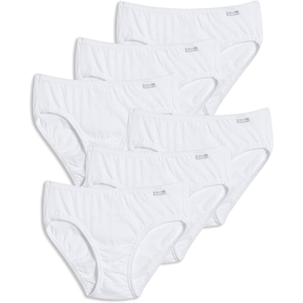 imageJockey Womens Underwear Elance Bikini 6 PackWhite