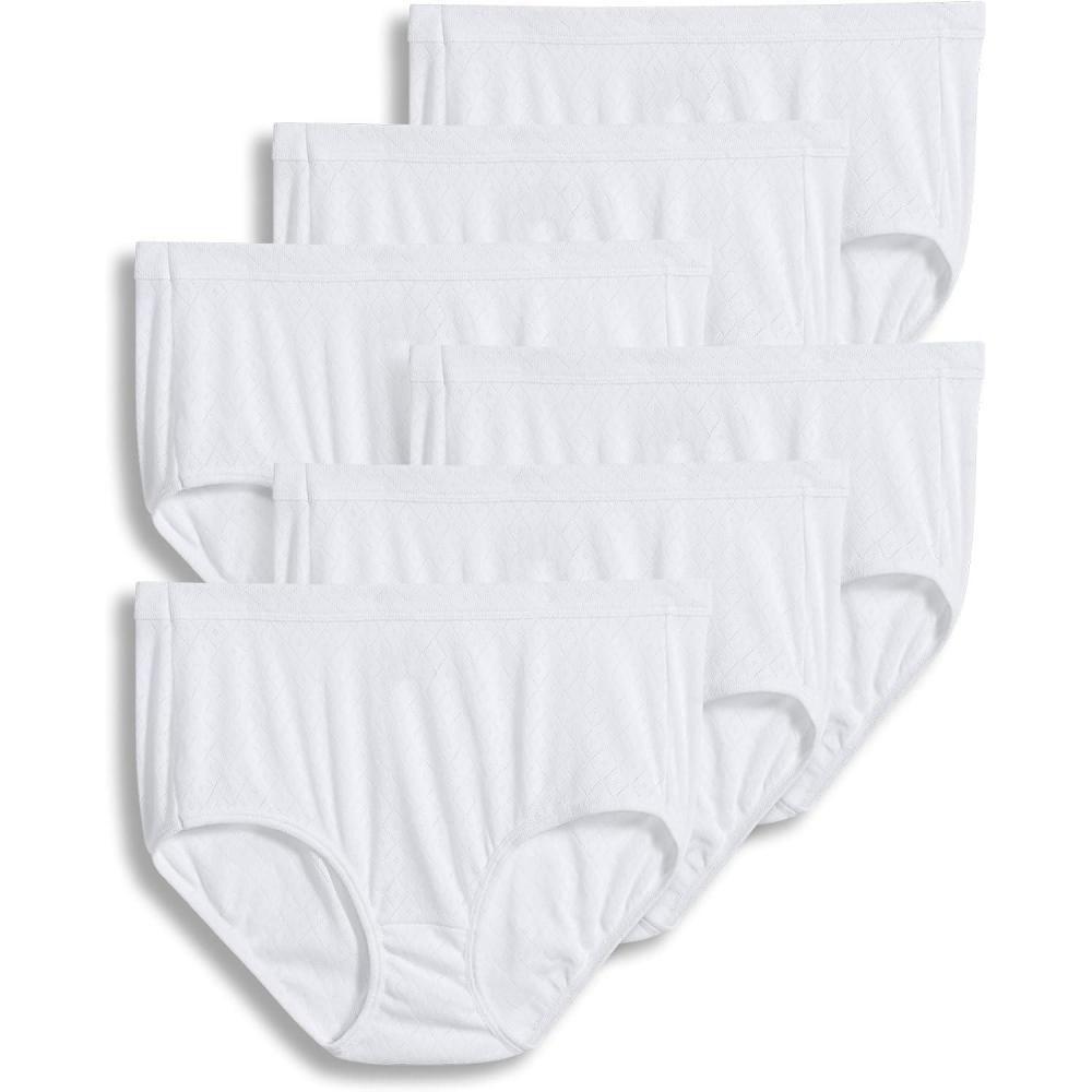 imageJockey Womens Underwear Elance Breathe Brief  6 PackWhite