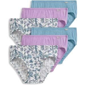 Jockey Women’s Underwear Elance Bikini – 6 Pack(Wyndham Floral)