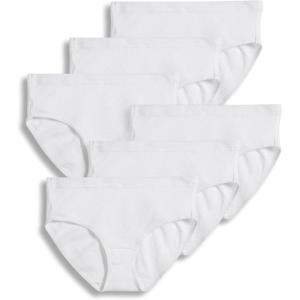 Jockey Women’s Underwear Elance Breathe Hipster – 6 Pack(White)