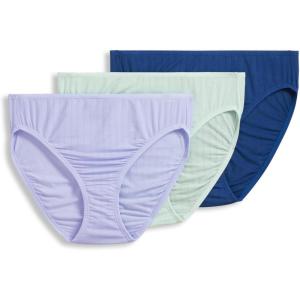 Jockey Women’s Underwear Supersoft Breathe French Cut – 3 Pack(Subtle Mint/Marina Blue/Wake Blue)