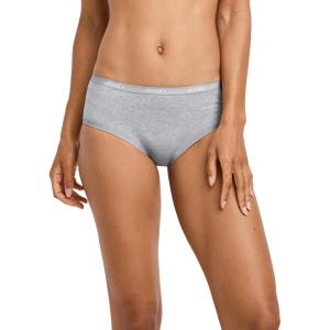 Jockey Women’s Underwear Worry Free Cotton Stretch Heavy Absorbency Full Coverage Hipster(Grey Heather)