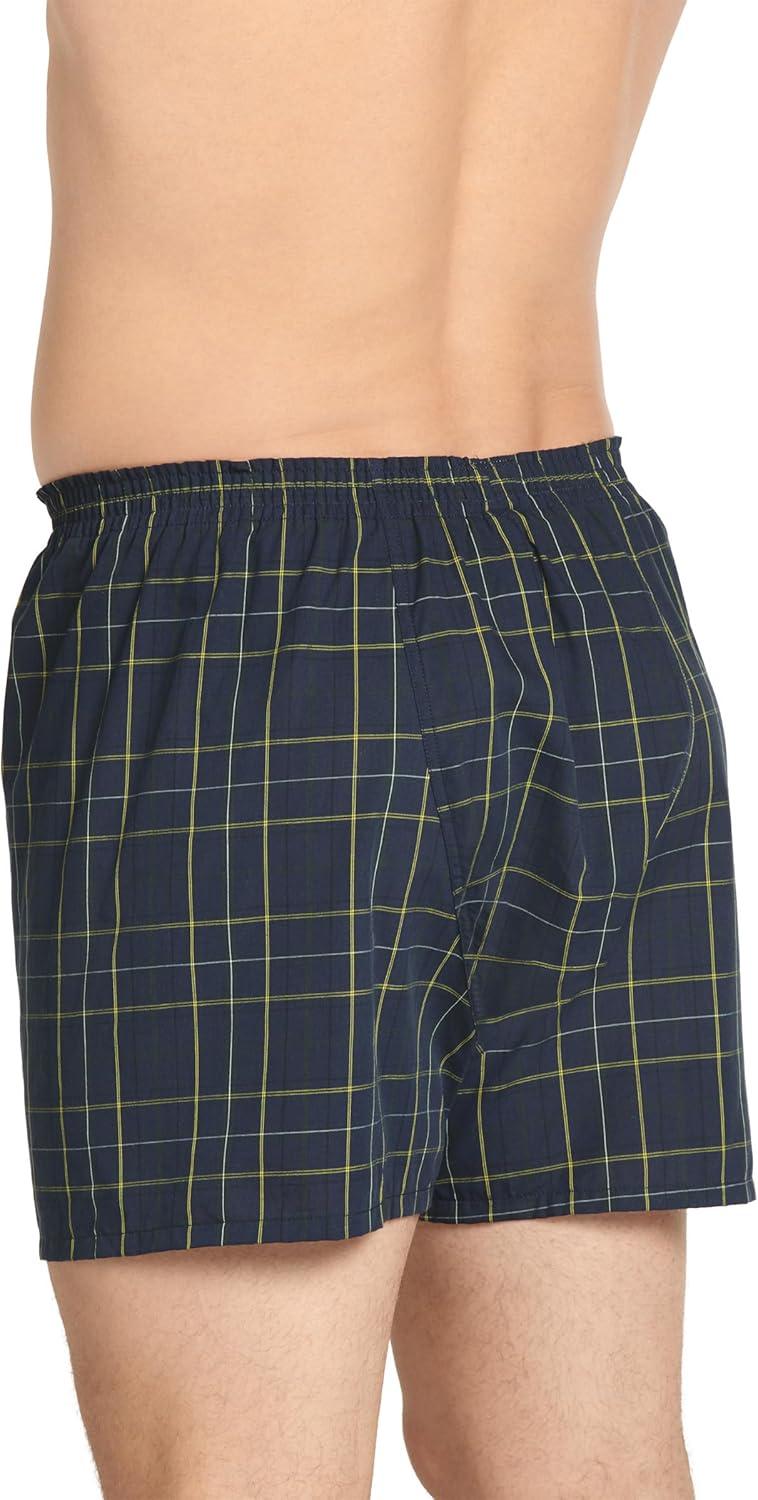 imageJockey Mens Underwear Big Man Full Cut 5 Boxer 2 PackNavy TartanNavy Kennedy