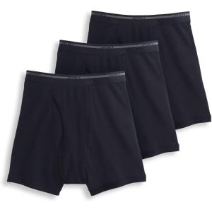 Jockey Men’s Underwear Lightweight Classic 5″ Boxer Brief – 3 Pack(Black)