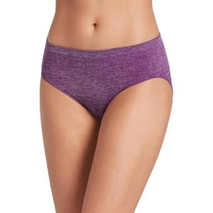 Jockey Women’s Underwear Smooth & Shine Seamfree Hi Cut(Absolute Plum)