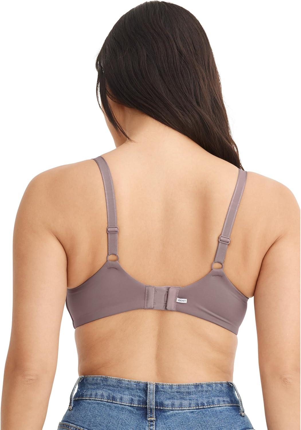 imageJockey Womens Bra Smooth amp Sleek Microfiber Full Coverage Wirefree TShirt BraTwilight Sands