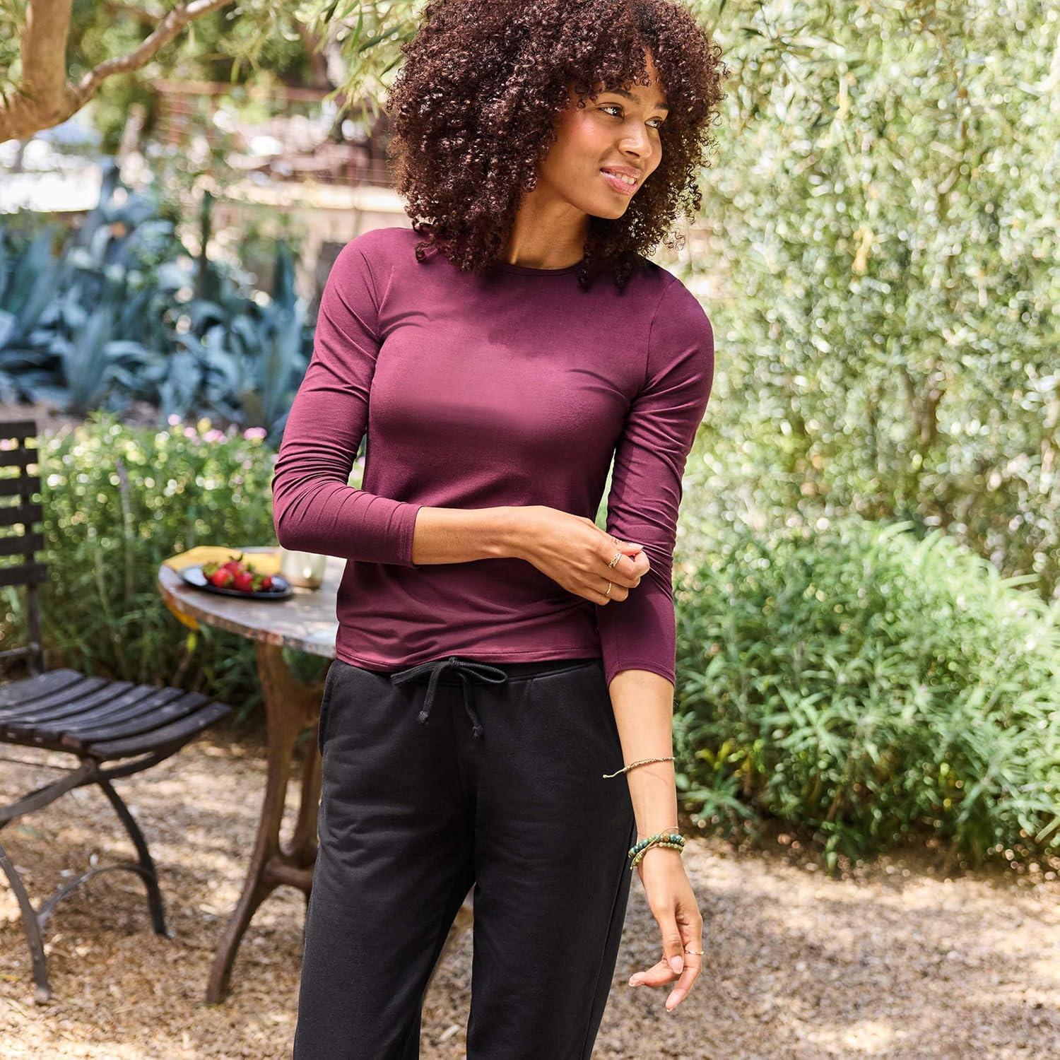 imageJockey Womens Activewear Supersoft Long Sleeve Top