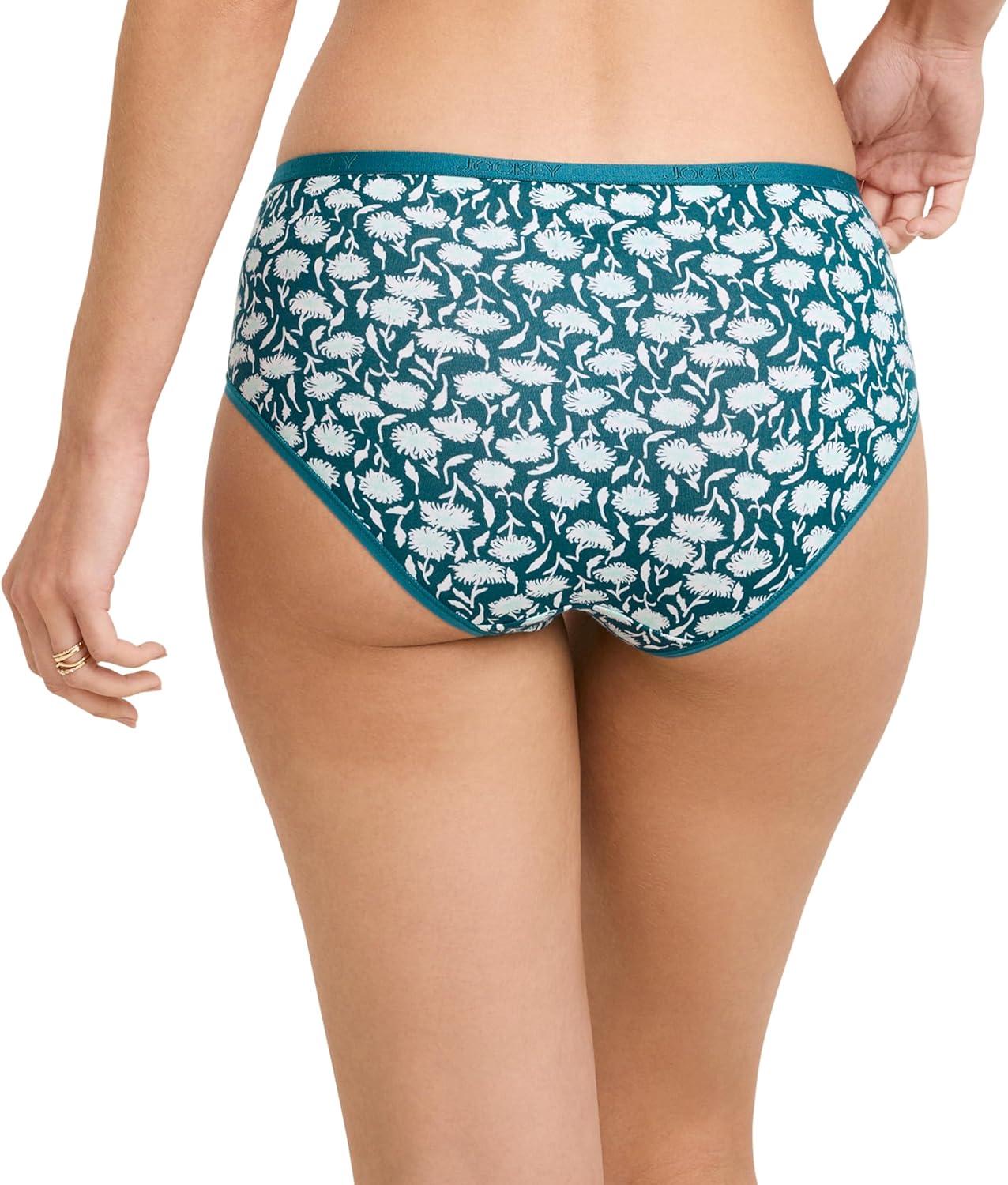 imageJockey Womens Underwear Organic Cotton Stretch Logo Hipster 3 PackCoastline Mix