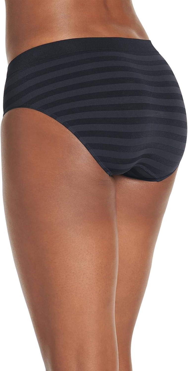 imageJockey Womens Underwear Matte amp Shine Seamfree HipsterBlack Out