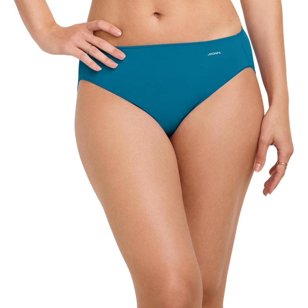 imageJockey Womens Underwear No Panty Line Promise Tactel BikiniTurquoise Jewel