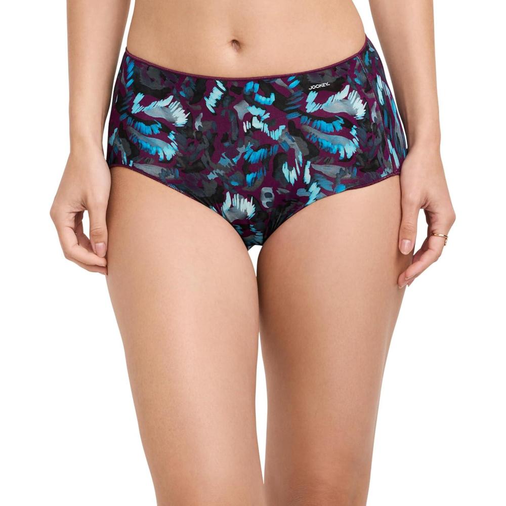 imageJockey Womens Underwear No Panty Line Promise Tactel Hip BriefWandering Camo