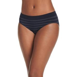 Jockey Women’s Underwear Matte & Shine Seamfree Hipster(Black Out)